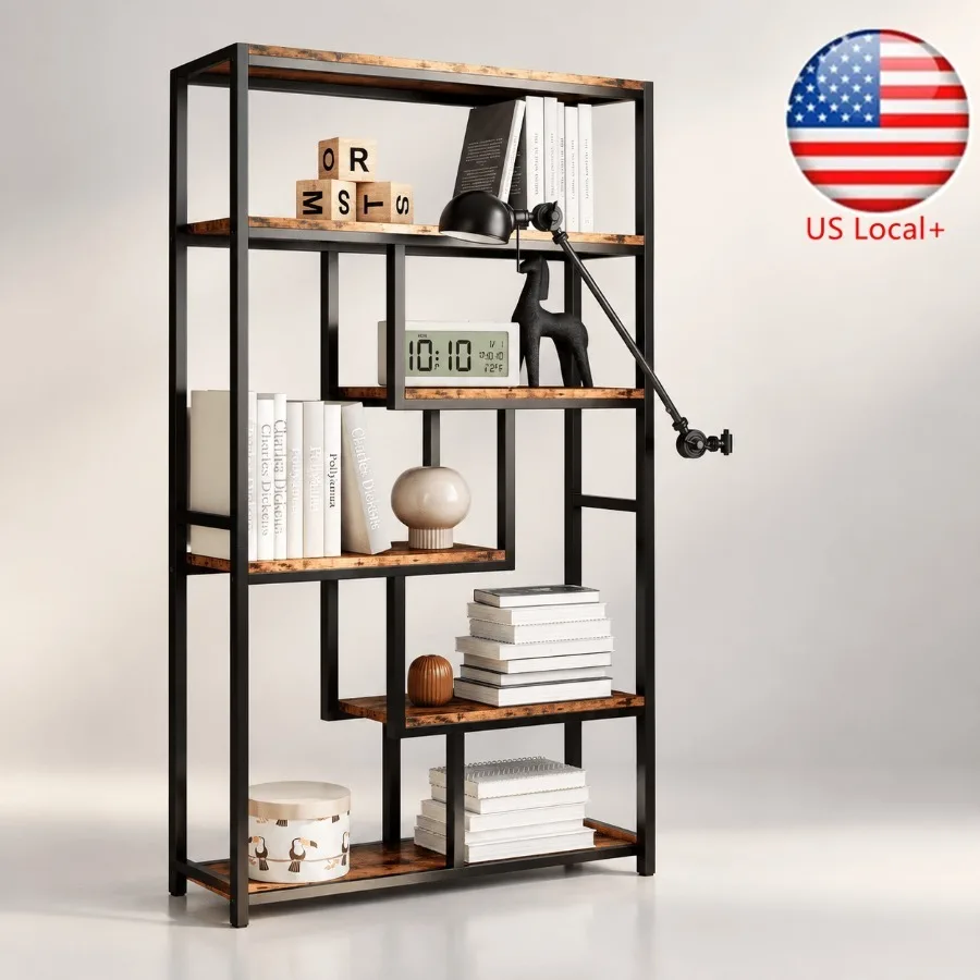 Bookshelf - Półki na książki, 6 poziomów, solidne