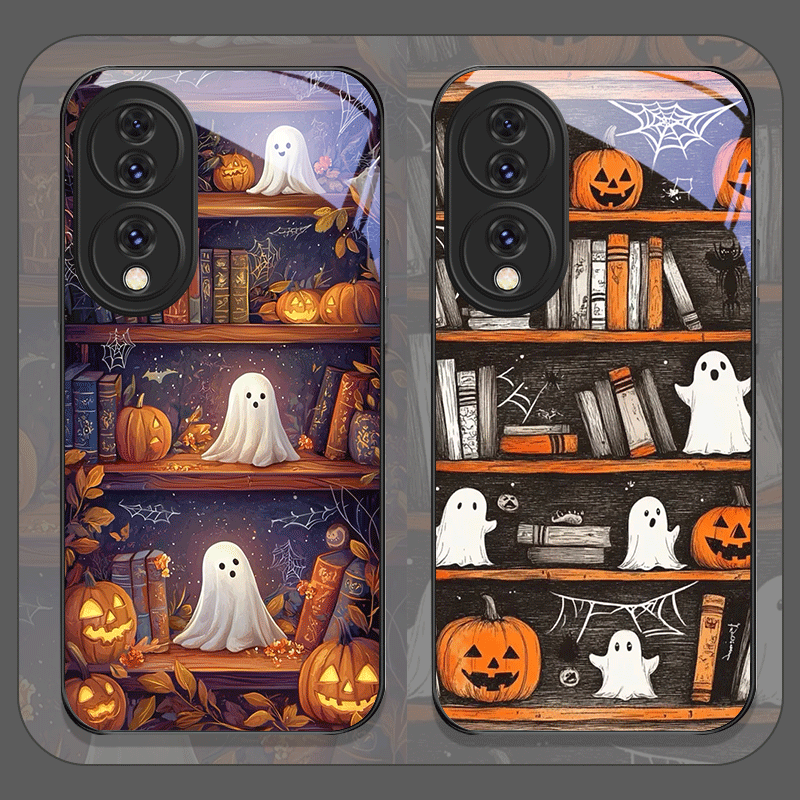 Bookshelf - Etui na telefon Halloween Pumpkin Ghost