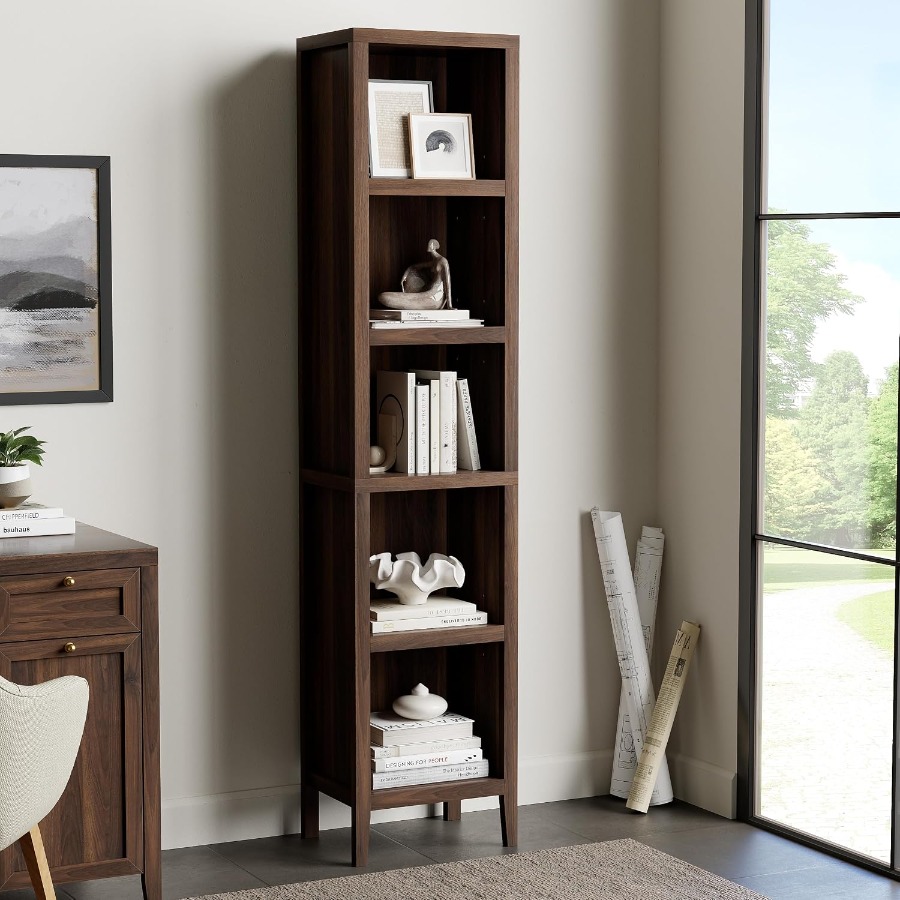 Bookshelf - 71 cm wysoka, wąska biblioteczka, 5-poziomowa