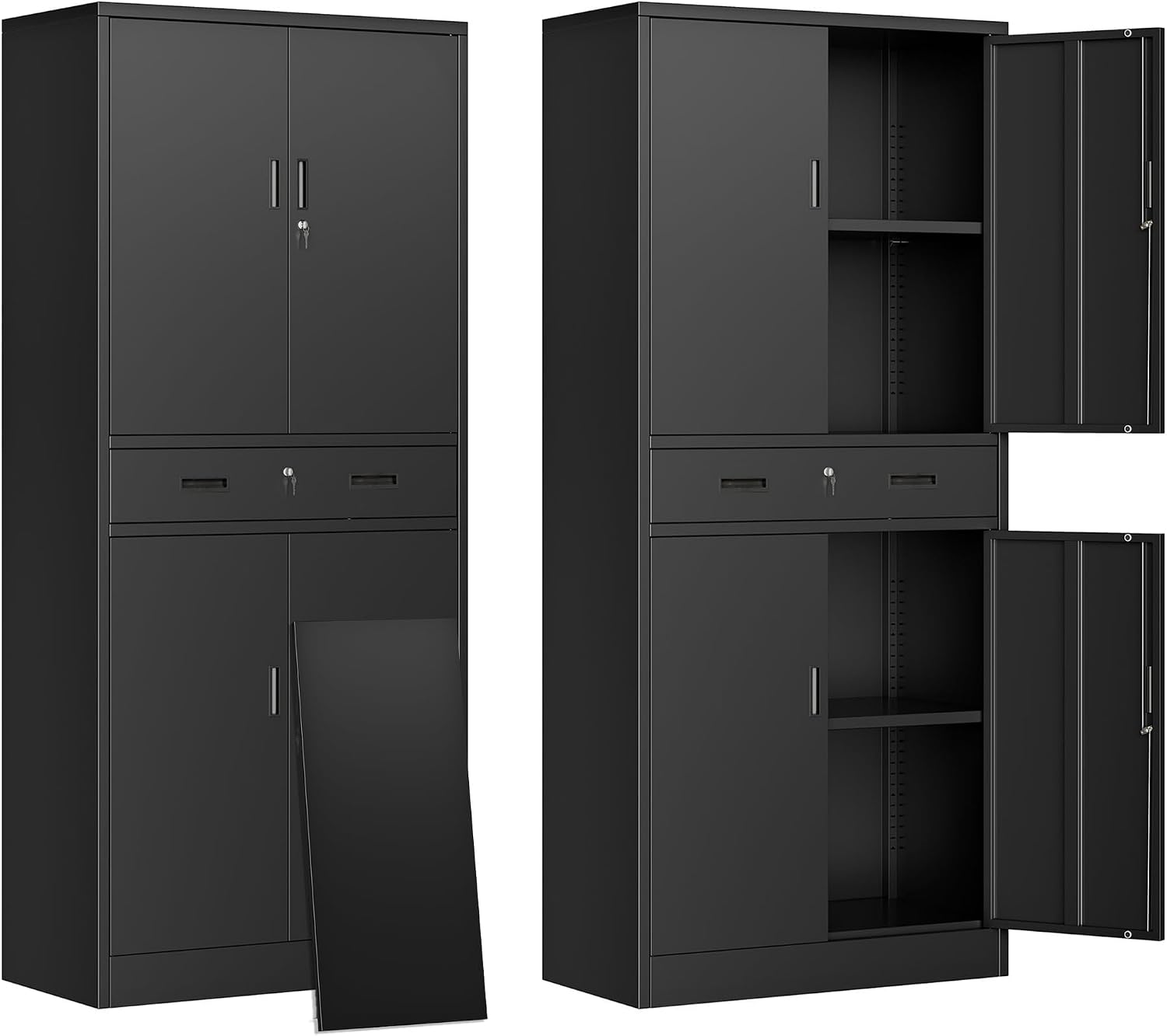 File Cabinet - Wysoka metalowa szafa do przechowywania z