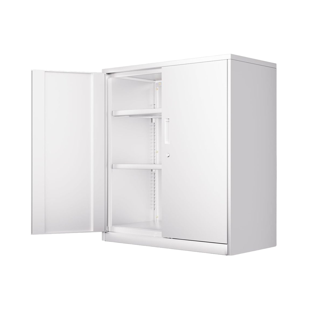 File Cabinet - # Nowoczesna, wytrzymała, biała metalowa szafka