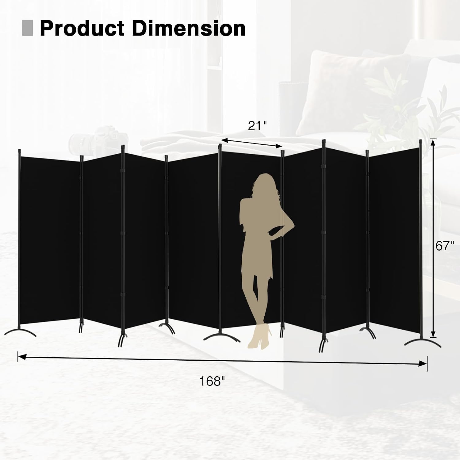 Parawan pokojowy - składane śc – Partition Screen Divider recenzja i cena