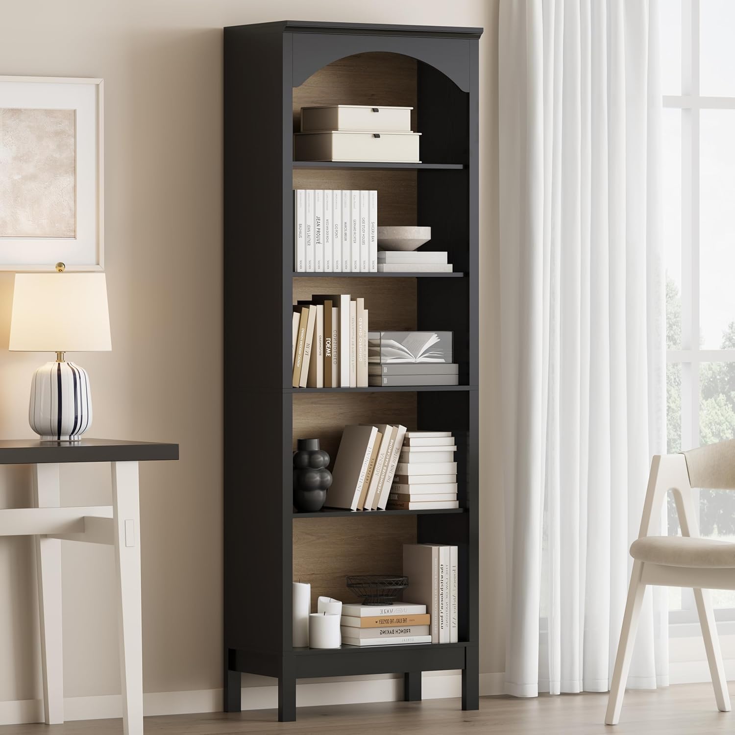 Łukowata półka na książki z 5  – Bookshelf recenzja i cena