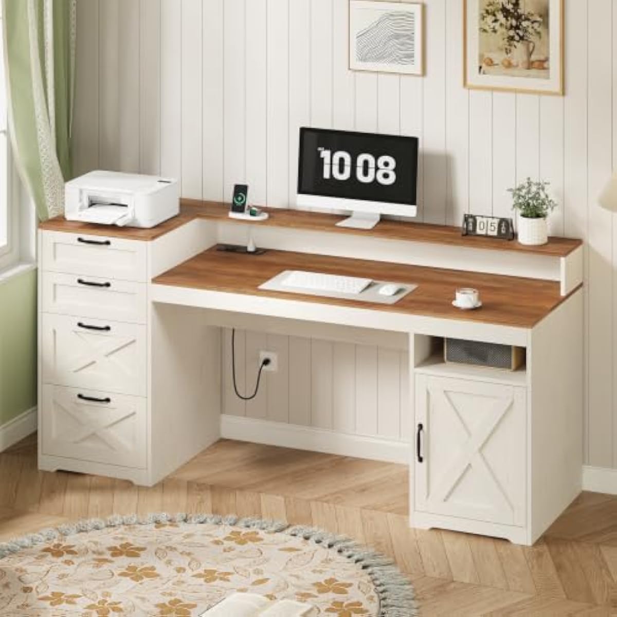 Biurko o wymiarach 63 cali, w  – Printer Stand recenzja i cena